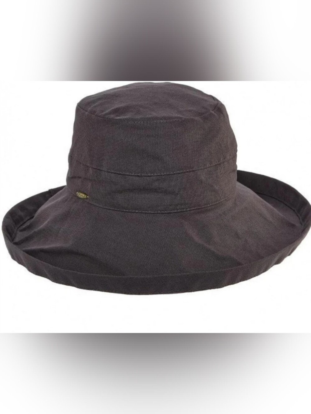 Scala Giana Chocolate Brown Cotton Sun Hat